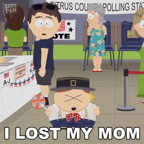 I Lost My Mom South Park Eric Cartman GIF