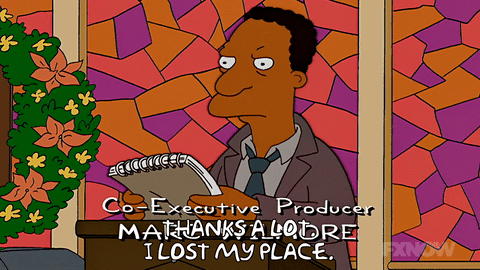 I Lost My Place The Simpsons Carl Carlson GIF