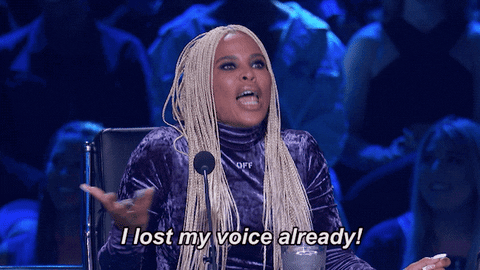 I Lost My Voice Already Laurieann Gibson GIF