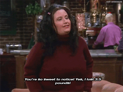 I Lost Pounds Friends Monica Geller GIF