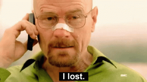 I Lost Walter White Breaking Bad GIF