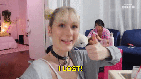 I Lost Woman Giving Thumbs Up GIF