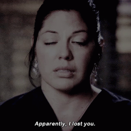 I Lost You Callie Torres Greys Anatomy GIF