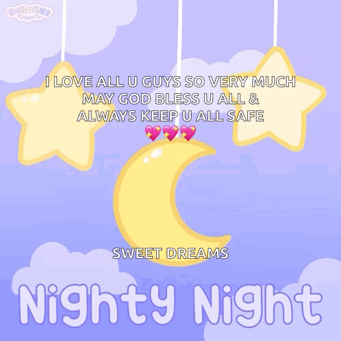 I Love All U Guys Nighty Night GIF
