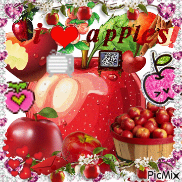 I Love Apples Collage