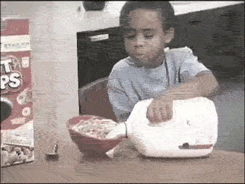 I Love Cereal With Milk But I Mess Up GIF
