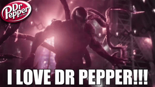 I Love Dr Pepper Venom Shouting GIF