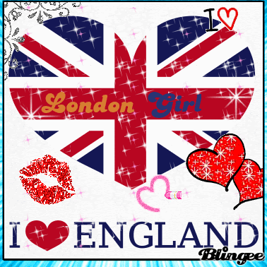 I Love England Poster British Flag GIF