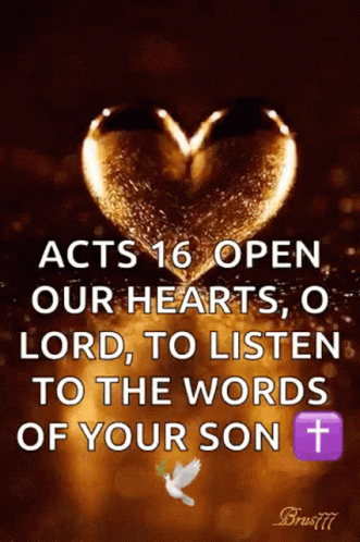 I Love Gold Heart Bible Verse GIF