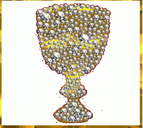 I Love Gold Sparkling Chalice Cup GIF