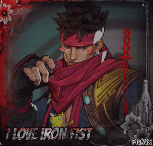 I Love Iron Fist Text