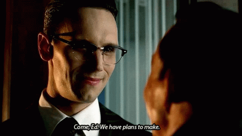 I Love It When A Plan Comes Together Edward Nygma GIF