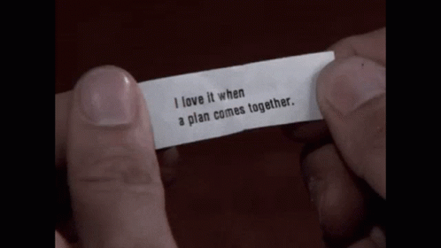 I Love It When Planning Comes Together GIF