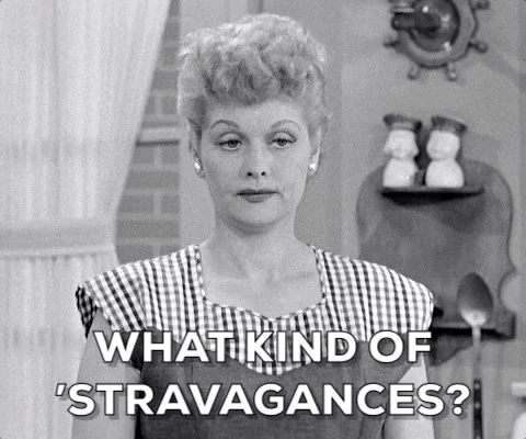 I Love Lucy What Kind Of Stravagance GIF