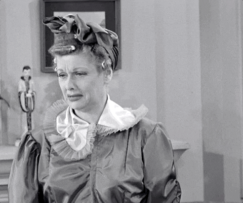 I Love Lucy Season 2 Crying GIF
