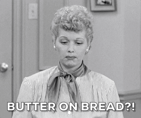 I Love Lucy Butter On Bread GIF