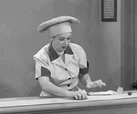 I Love Lucy Season 2 Eating GIF