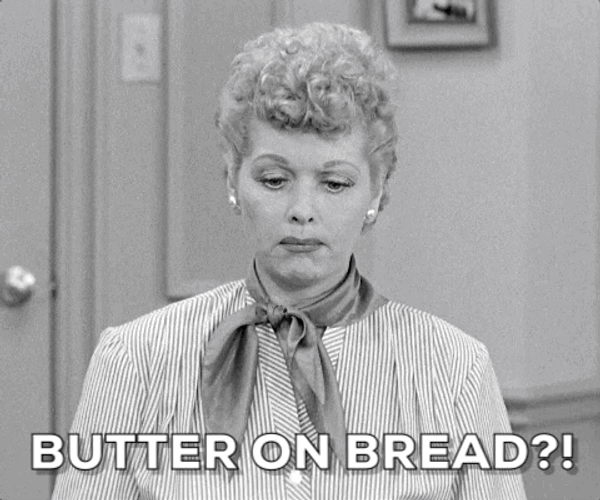 I Love Lucy Butter On Bread GIF