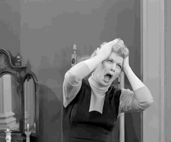 I Love Lucy Frustrated Season 5  GIF