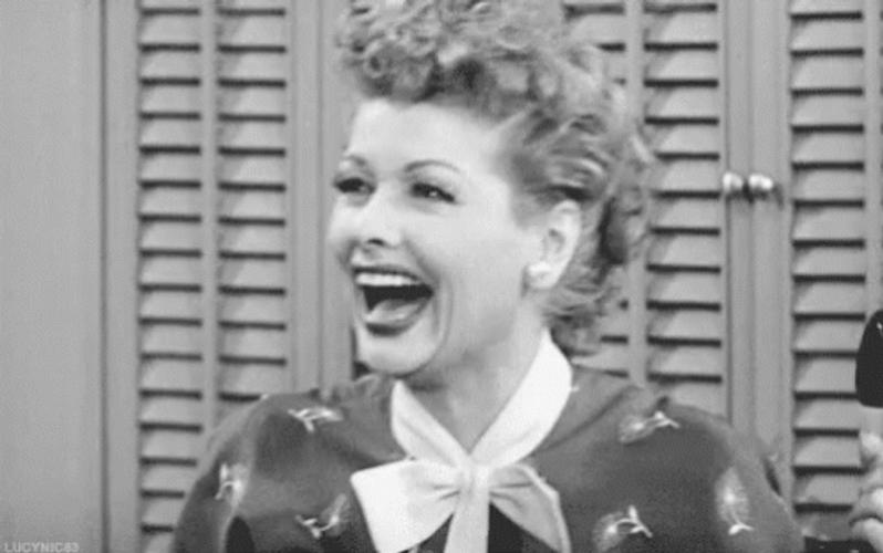 I Love Lucy Lucille Ball Happy Then Sad GIF