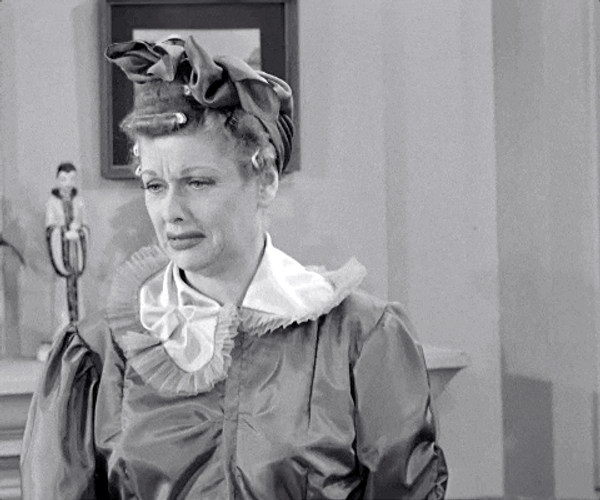 I Love Lucy Season 2 Crying GIF