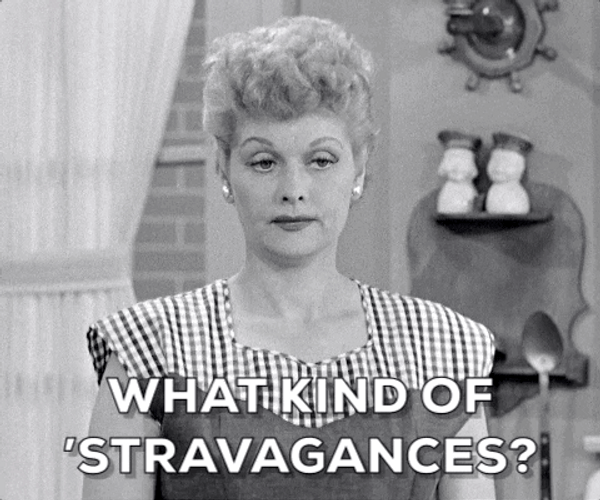 I Love Lucy What Kind Of Stravagance GIF