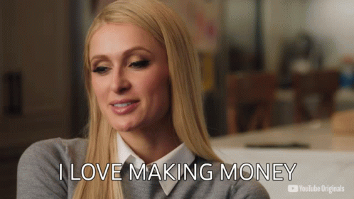 I Love Making Money Paris Hilton GIF