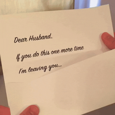 I Love My Husband Letter GIF