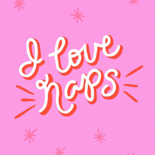 I Love Nap Time Logo GIF