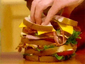 I Love Sandwich But Not This Mess GIF
