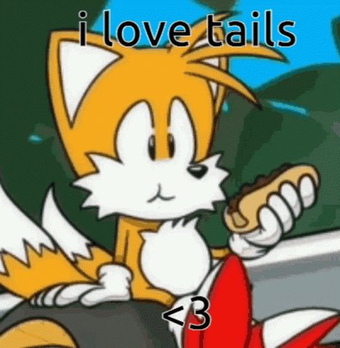 I Love Tails Eating GIF