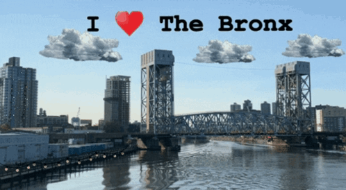 I Love The Bronx Bridge Over Water