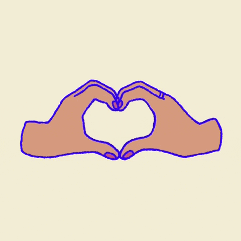 I Love When Women Do Heart Hands GIF