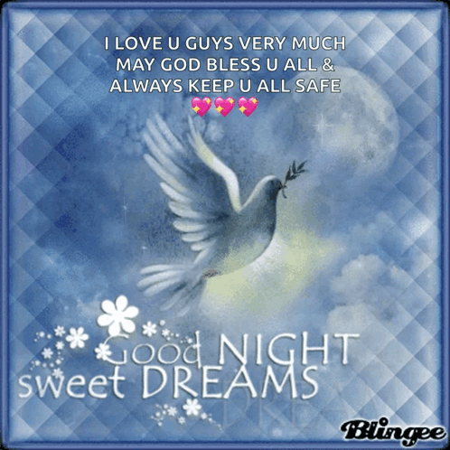 I Love You And God Bless Good Night GIF