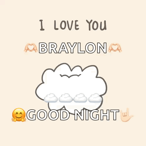 I Love You Braylon Card