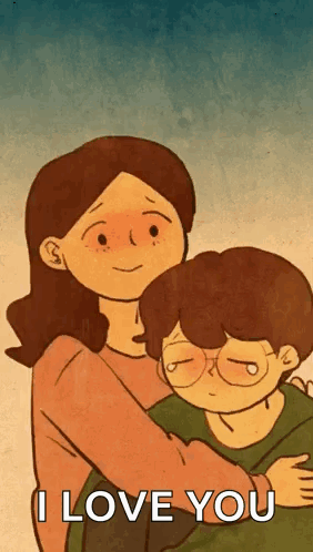 I Love You Cute Comforting Scene GIF