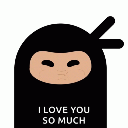 I Love You Cute Ninja GIF