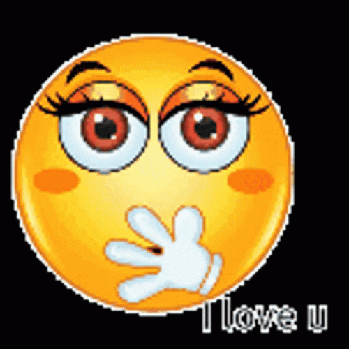 I Love You Flying Kiss Emoji GIF