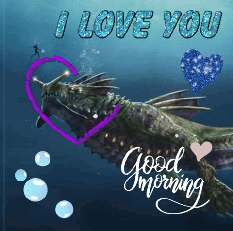 I Love You Good Morning Dragon Card