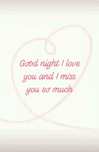 I Love You Good Night Digital Text GIF