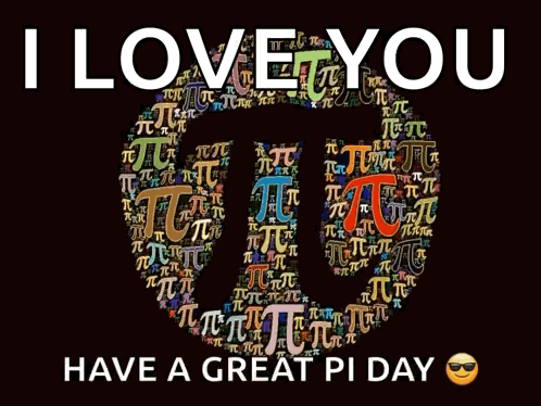 I Love You Have a Great Pi Day Poster