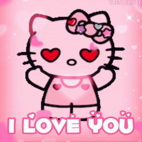 I Love You Hello Kitty Cute GIF