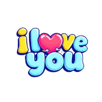 I Love You Love Vibes Sticker GIF
