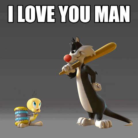 I Love You Man Tweety And Sylvester GIF