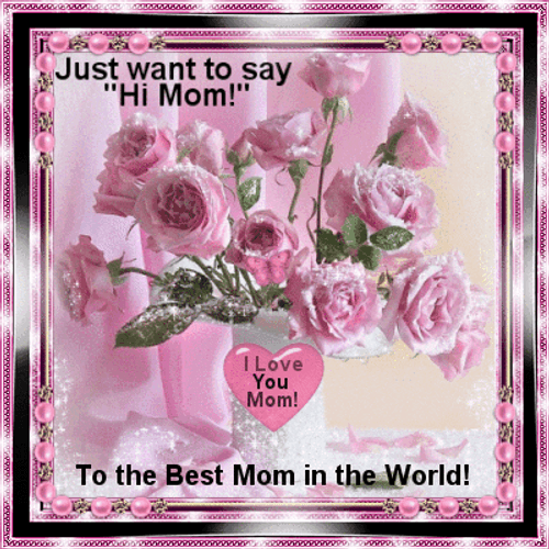 I Love You Mom Roses Greetings