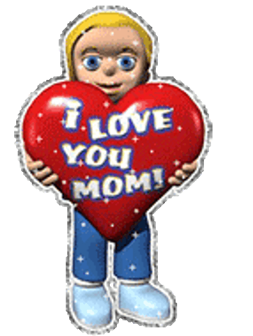 I Love You Mom Carries Heart For You