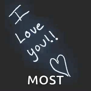 I Love You Most on Blackboard