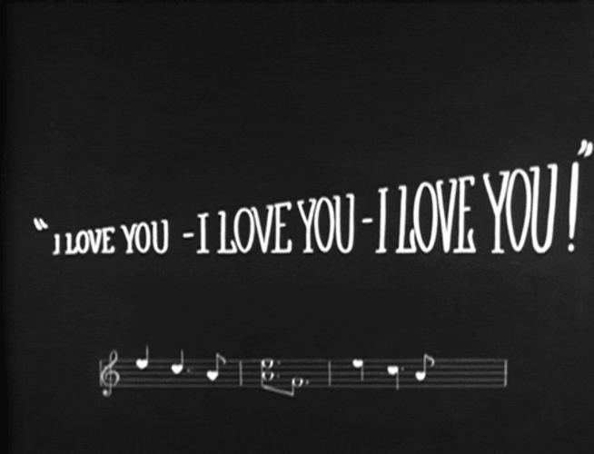 I Love You music notes gif.