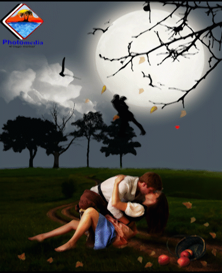 I Love You Romantic Couple Artwork GIF