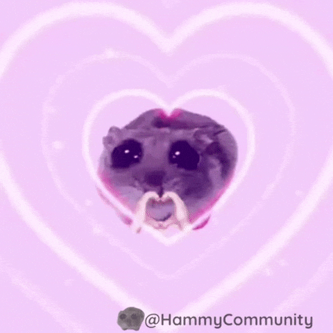 I Love You Sad Hamster GIF
